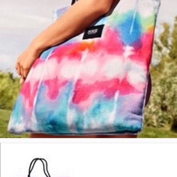 HP🎉🎉NWT Pink VS Packable Towel Tote, - Picture 3 of 5